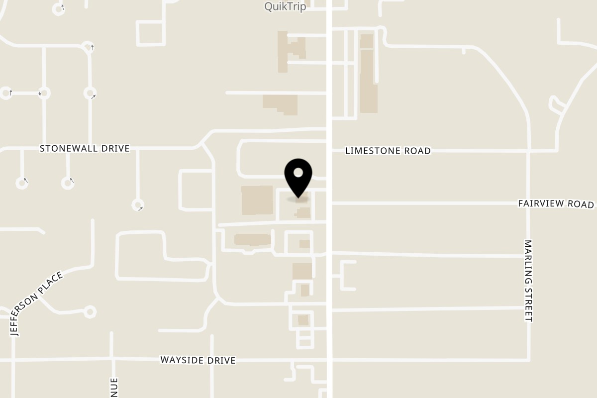 Map showing the location of Eggbert's Bartlesville on 2073 Southeast Washington Boulevard in Bartlesville